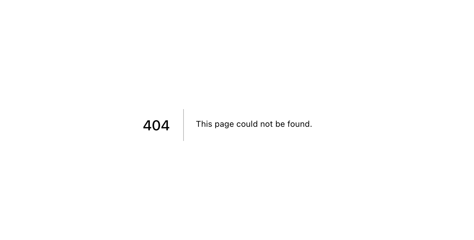 Default 404 error page in next.js